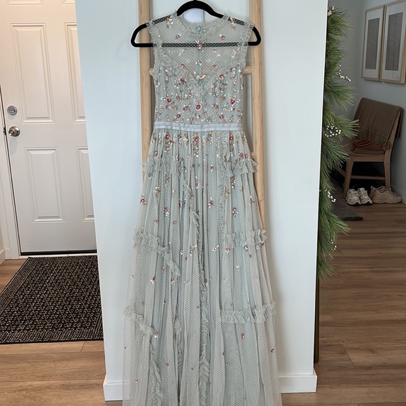 Needle & Thread Rococo Shimmer Ditsy Gown - Picture 2 of 7